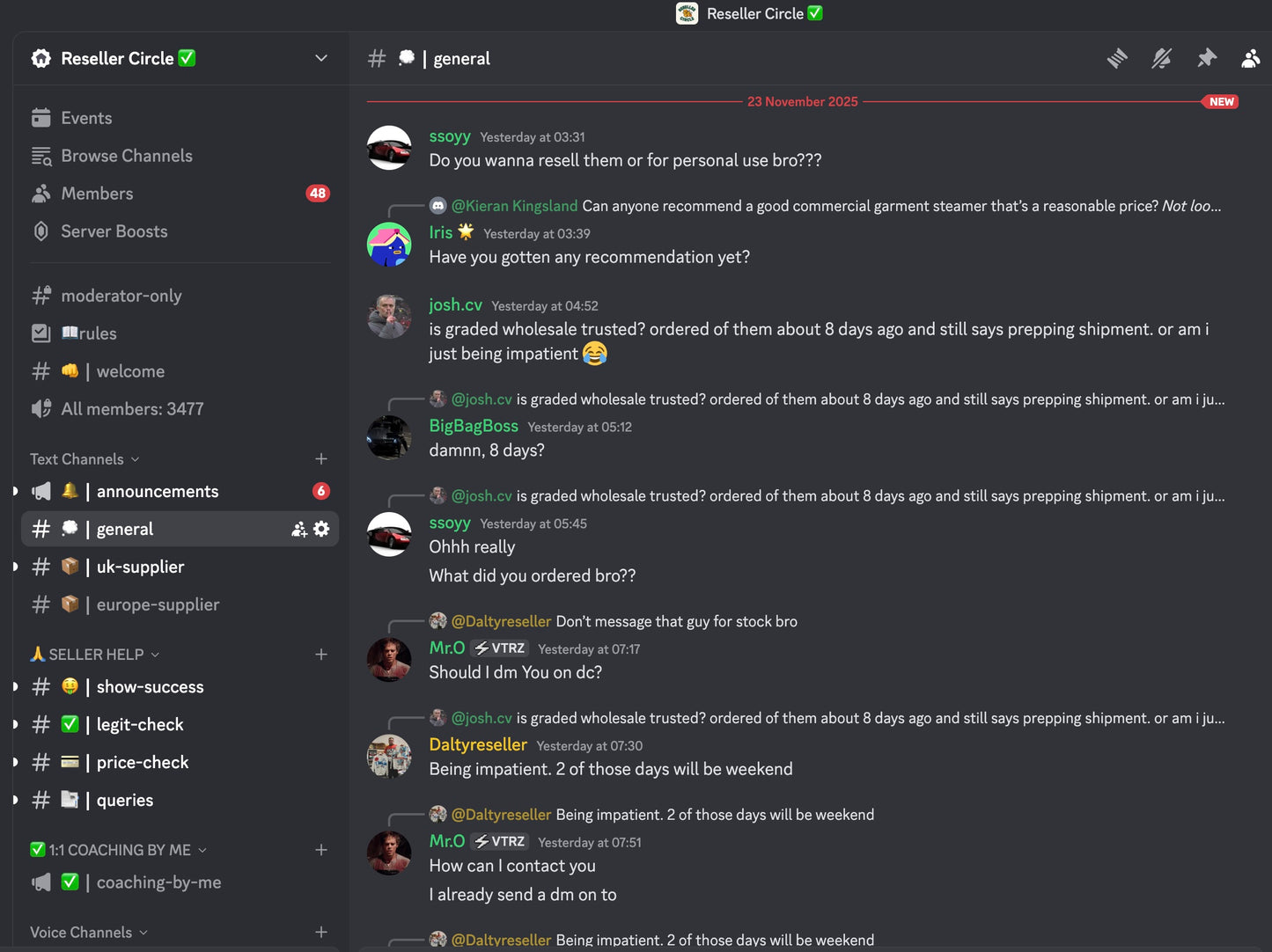 Suppliers, Knowledge and Community - SAVE 50% WITH THE CODE 'ELS50'