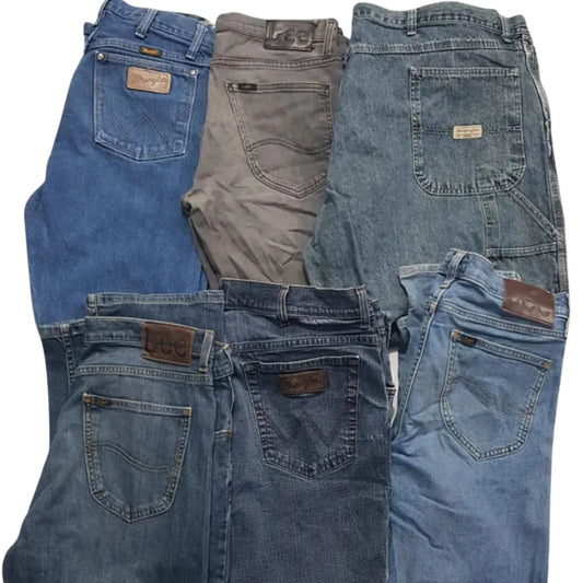 Lee/Wrangler Jeans 30 Pieces